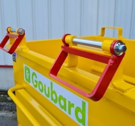 blocage automatique par étrier zingué sur benne fond ouvrant FAP