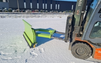 chasse neige lame racleuse caoutchouc pour chariot élévateur
