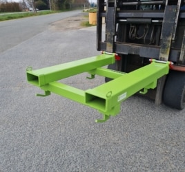 palonnier lève big-bag avec blocage sur fourches chariot