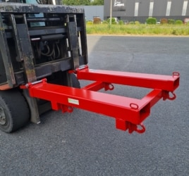 palonnier lève big-bag avec blocage sur fourches chariot