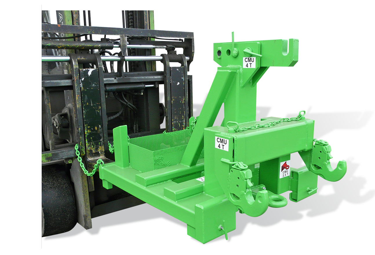 Attelage agricole multi-fonctions pour chariot élévateur