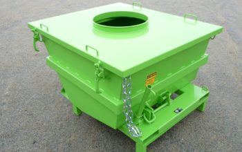 Benne pour aspiration basculante hauteur réduite