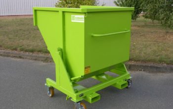 benne basculante pivot central verte