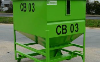 Trémie industrielle verte Goubard CB 03
